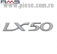 Emblema scris „LX 50” Vespa LX 50cc - montaj lateral